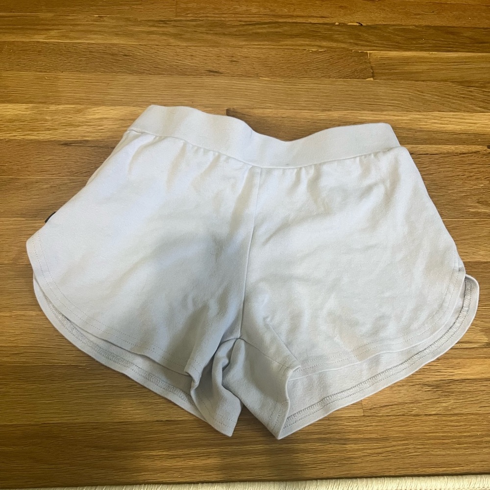 Alphalete identity light blue shorts, size small